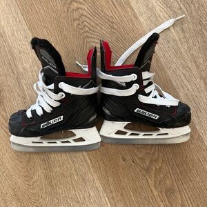 Bauer Kids Black and Red Ice Skates